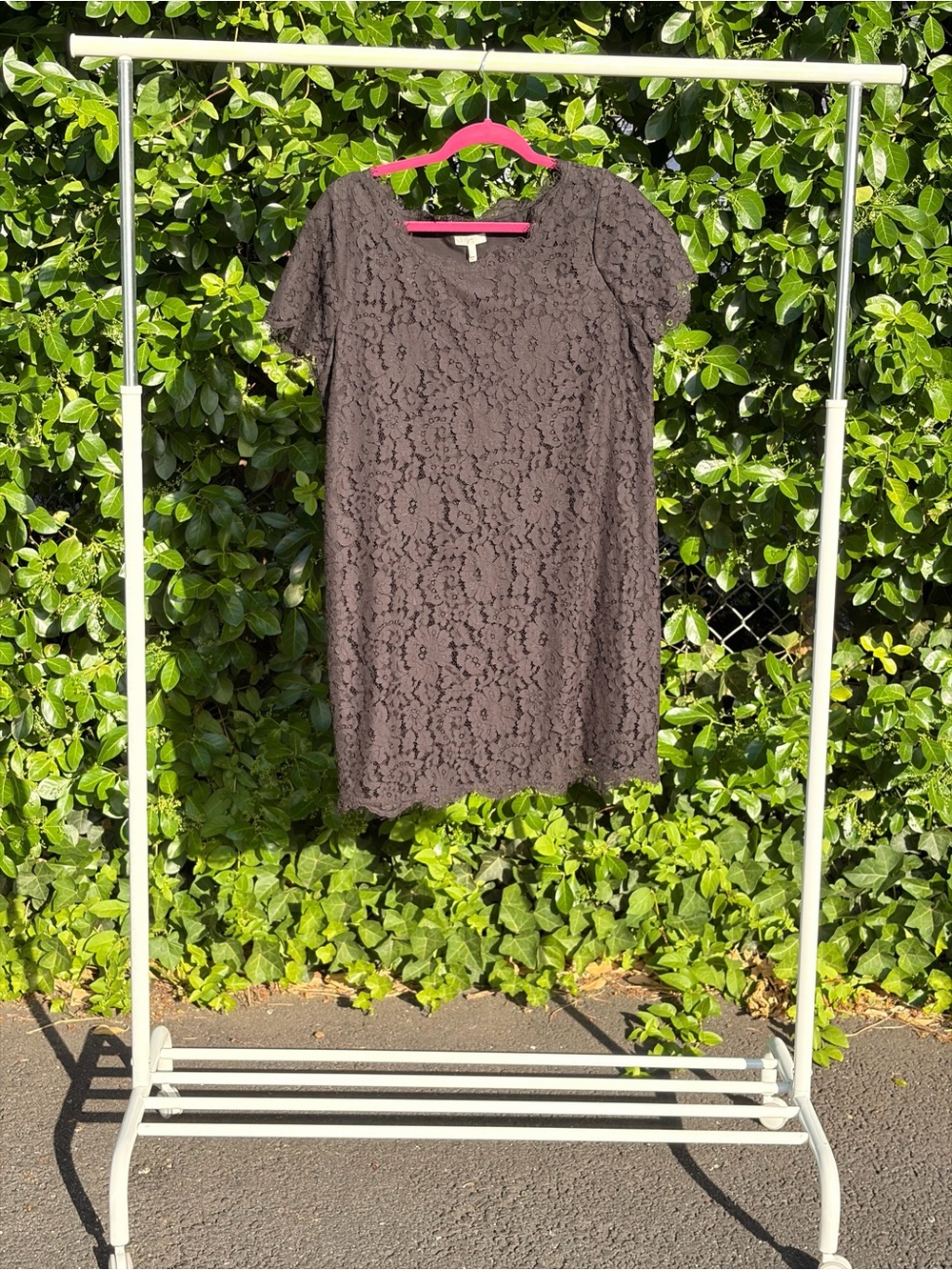 Joie Women's Short-Sleeve Lace Shift Dress